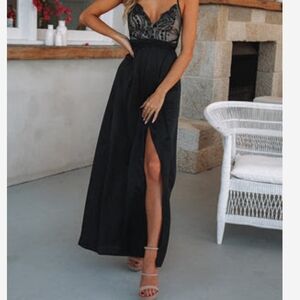 Hello Molly Black Backless Dress